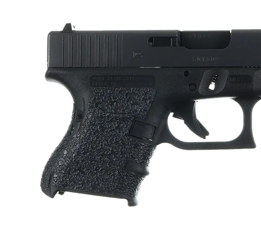 Talon Adhesive Grip for Glock 26/27/28/33/39 Gen4 Medium Backstrap, Textured Rubber Black 117R