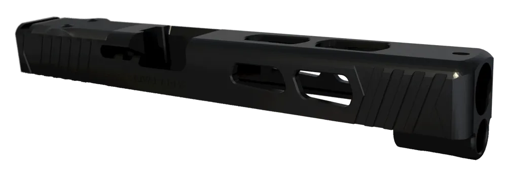 Rival Arms Precision Slide A1 Docter Optic Cut, Black QPQ 17-4PH Stainless for Glock 34 Gen 3 RA10G705A