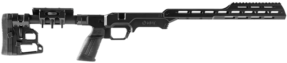 MDT LSS Gen 3 Tactical Rifle Chassis for Remington 700 Short Action, Black Cerakote, RH 114635BLK