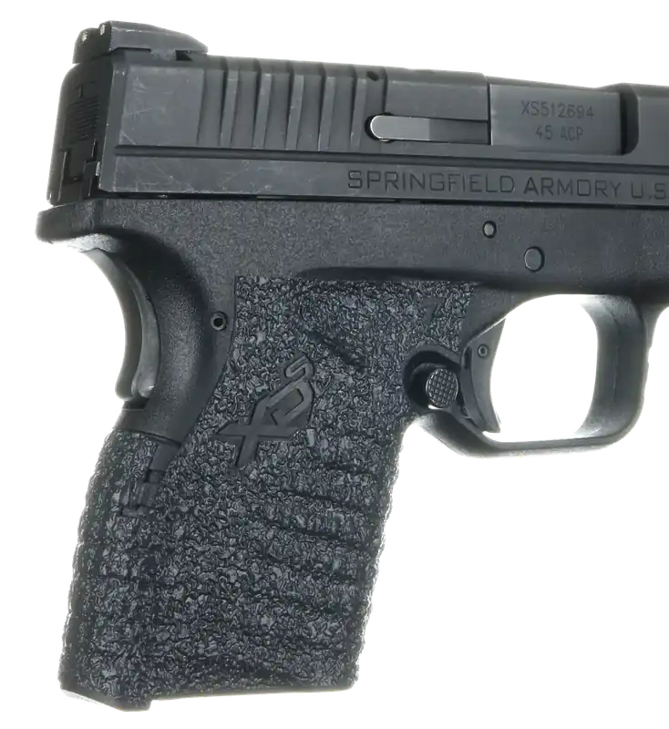 Talon Adhesive Rubber Grip Wrap, Textured Black for Springfield XD-S 9/40/45 Small Backstrap 207R