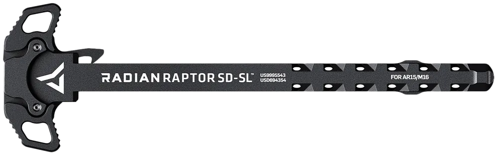 Radian Weapons Raptor SD-SL Ambidextrous AR-15/M16 Charging Handle, Gas-Redirecting, Black R0278