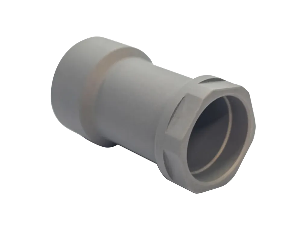 Q LLC Honey Badger Replacement Barrel Nut, 7075-T6 Aluminum Clear Anodized, NUTBARRELHB