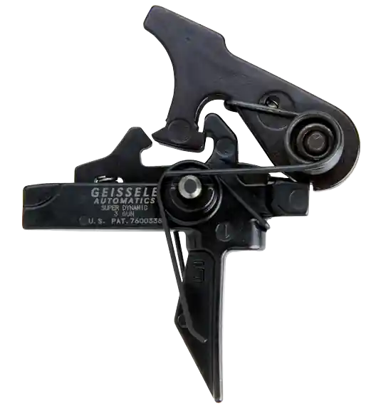 Geissele Automatics Super Dynamic 3 Gun Flat AR Trigger, Black Oxide Finish for AR-15/AR-10 05166