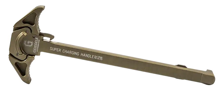 Geissele Automatics Super Charging Handle for AR-15, Ambidextrous 7075-T6 Desert Dirt 05313S