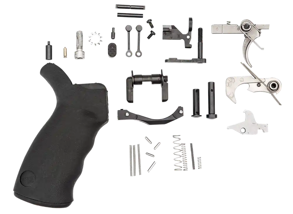 Spikes Enhanced AR-15 Lower Parts Kit w/ ST Battle Nickel Boron Trigger & KNS Pins SLPK301
