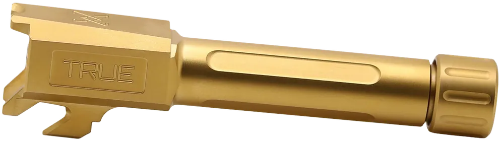 True Precision Springfield Hellcat 9mm Threaded Barrel, Gold Titanium Nitride, 3.10" TPSHCBXTG