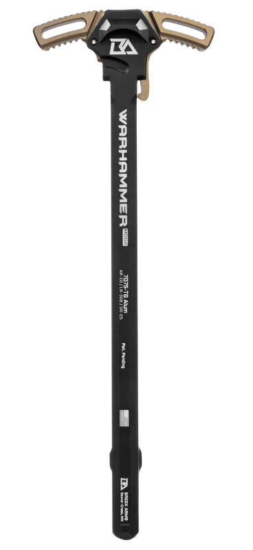 Breek Warhammer Mod2 Ambidextrous AR-10/LR-308 Charging Handle, FDE 7075-T6 Aluminum BRK530FDE