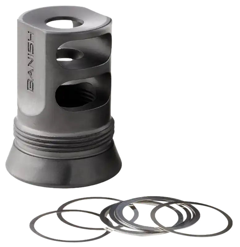 BANISH(SILENCER CENTRAL) BANISH 30-GOLD Muzzle Brake 1/2x28 Thread w/ Shim Kit 100000310867