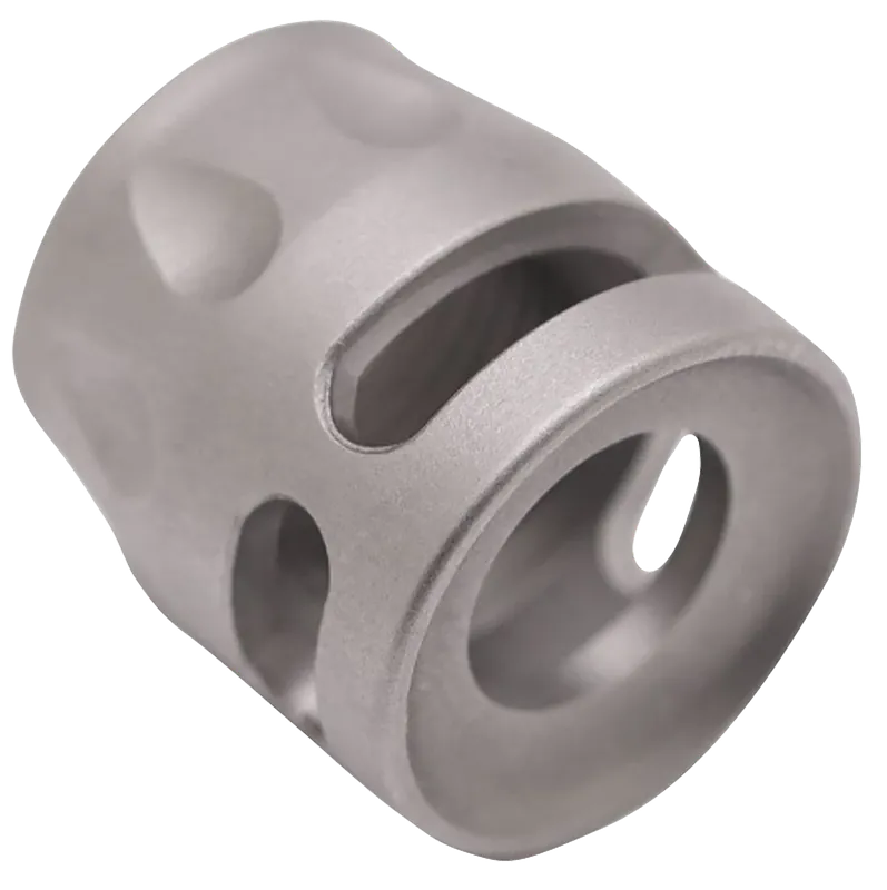 True Precision S-Type Micro Compensator, Satin Stainless 416R, 1/2x28 for 9mm/.380 TPSMICROSS