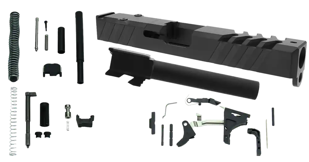 TacFire Glock 17 Gen3 Parts Kit with RMR Cut Slide, 9mm Barrel & Upper/Lower Kits PKGLK17