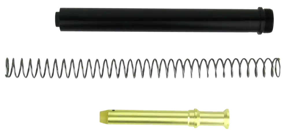 TacFire A2 Mil-Spec AR-15 Rifle Buffer Tube Kit w/ Spring & Buffer, Black Aluminum MAR110
