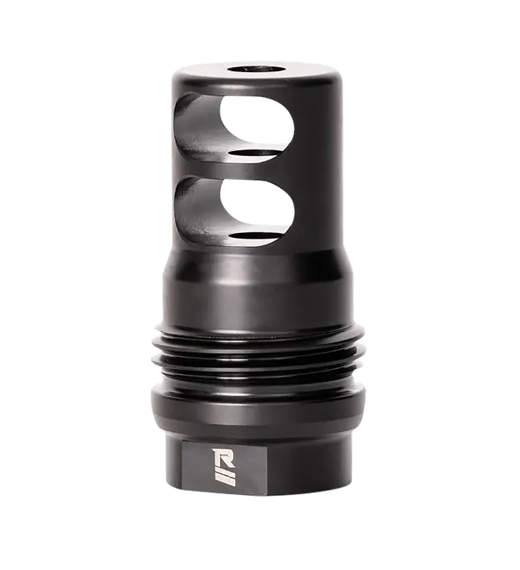 Rugged Suppressor 2-Port Muzzle Brake, 1/2x28 Threads, Dual Taper Lock, Black MB010