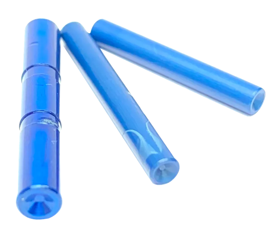 Cross Armory Dimpled 3-Pin Set for Glock 17/19/26/34 Gen5 Blue 4140 Steel CRG5PSBL