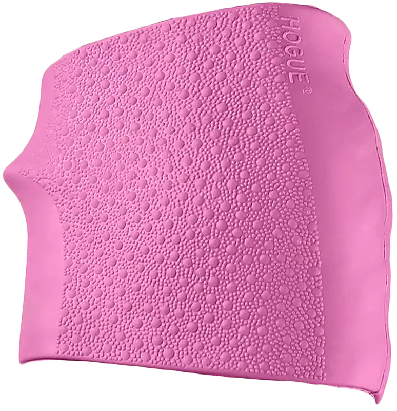 Hogue HandAll Jr. Rubber Grip Sleeve, Small Textured Pink with Finger Grooves for Pocket Pistols 18007