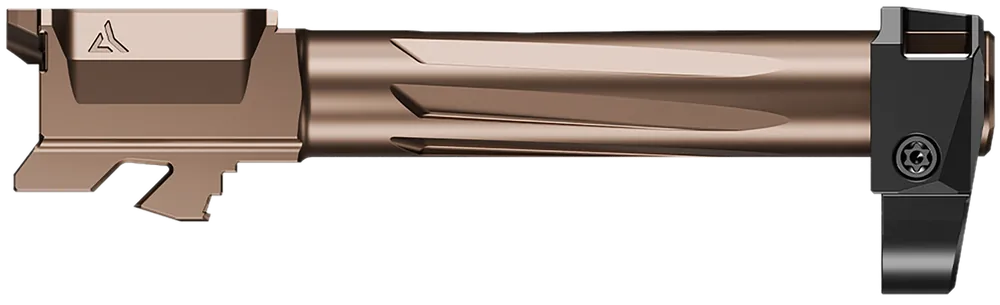 Radian Weapons RAMJET + AFTERBURNER Threadless Barrel & Compensator Combo for Glock 48, Bronze R0845