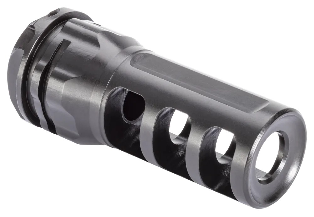 Gemtech 7.62 Elite Taper Mount Muzzle Brake, 5/8-24 Thread, 3-Port, 13817