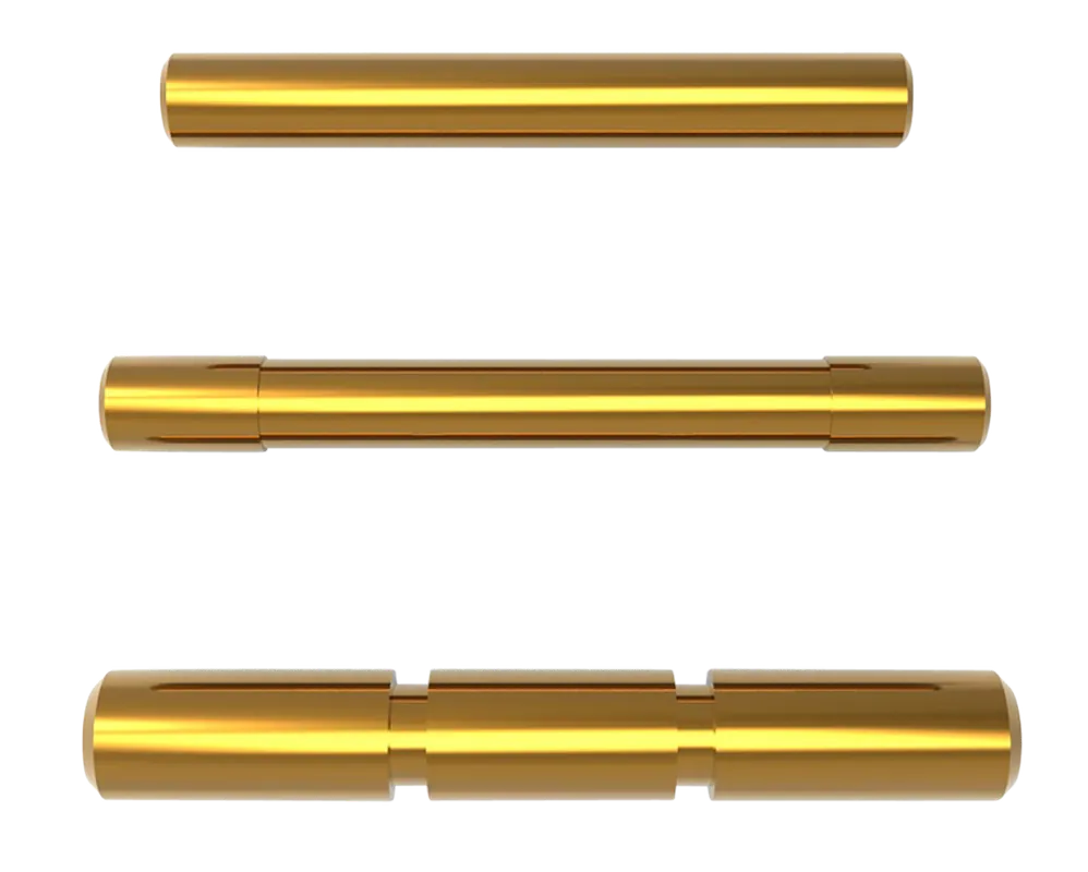 Cross Armory Glock Generation 1-3 3-Pin Set, Gold 4140 Ordnance Steel CNC Pins CRGPSGD