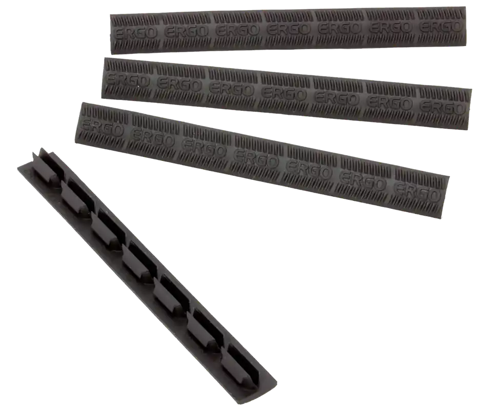 Ergo M-LOK WedgeLok Slot Cover, Low-Profile Textured Rubber, 4-Pack 4332BK