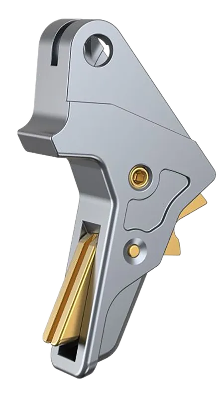 TYRANT CNC Smith & Wesson M&P Generation 1.0/2.0 Trigger Upgrade, Gray/Gold TDMPTRIGFSCGREY/GOLD