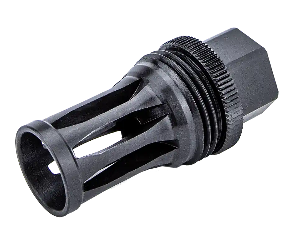 KGM Suppressors Quick-Detach Flash Hider, Black Nitride Steel, A-QD-FH-S-G36