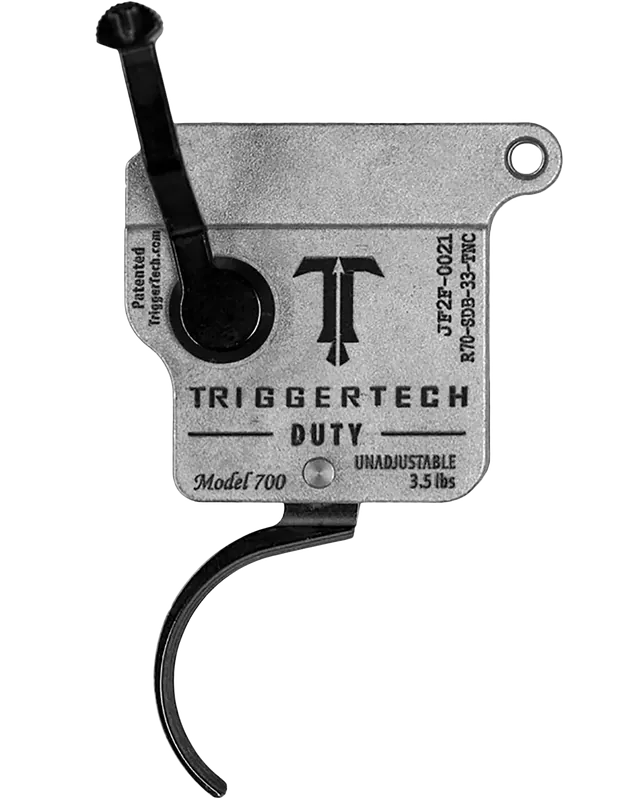 TRIGGERTECH Duty Single-Stage Curved Trigger for Remington 700 Right-Hand, 3.5 lb R70SDB33TNC