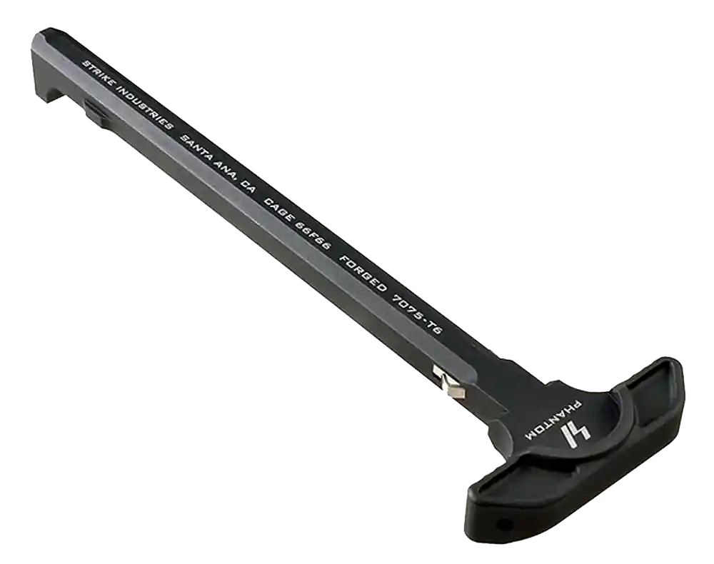 Strike Industries Latchless AR-15 Charging Handle, 7075 Forged Aluminum Black Anodized ARSLCHBK