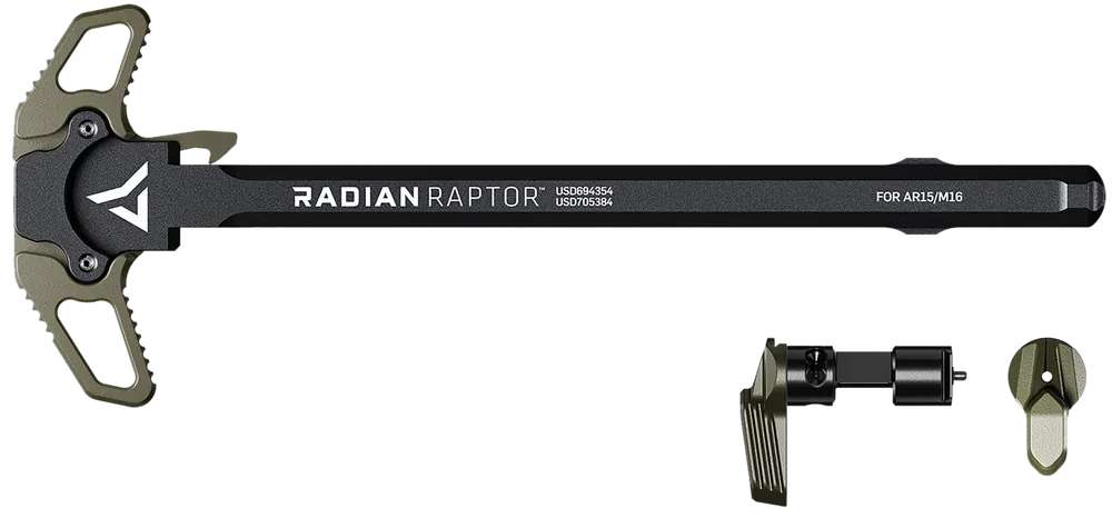 Radian Weapons Raptor Charging Handle + Talon 45/90 Ambidextrous Safety, Radian OD R0665