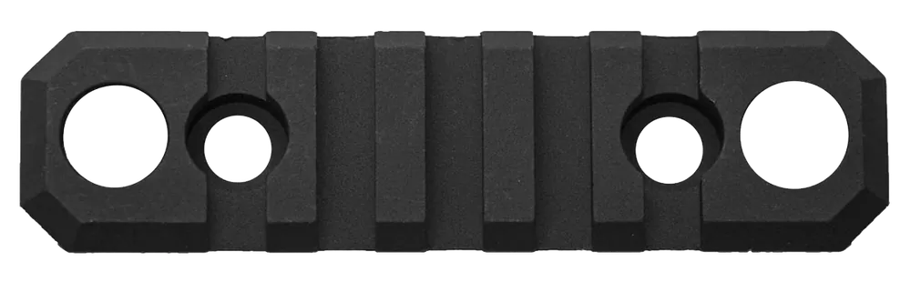 GrovTec M-LOK Picatinny Rail Section, 3.1in 5-Slot Aluminum Type III Hard Anodized Black GTSW241