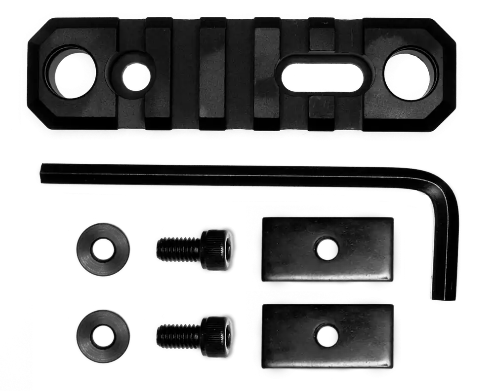 Grovtec US Inc 3.1in 5-Slot MIL-STD 1913 Picatinny Rail for Stock AR Handguards GTSW192