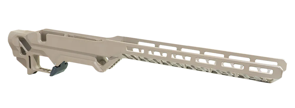 Timber Creek Outdoors Enforcer Rifle Chassis FDE Aluminum for Remington 700 Short Action Right ERCR7SAFDE