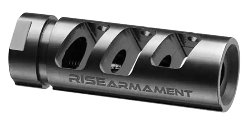 Rise Armament RA-701 AR-15 Compensator 1/2x28, Black Nitride 416R Stainless Steel RA701223BLK