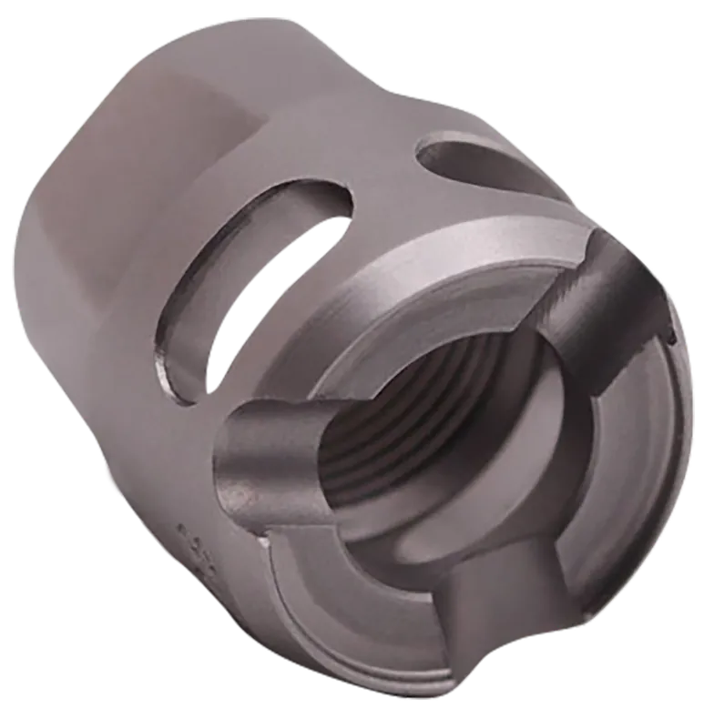 True Precision Y-Type Micro Compensator Satin Stainless 1/2x28 for 9mm/.380 ACP TPYMICROSS