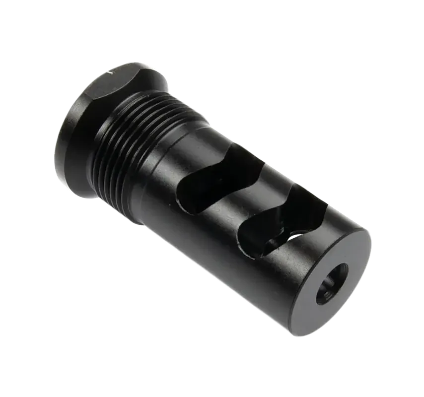 Wilson Combat Rapid-Thread Muzzle Brake for Whisper Suppressor, 5.56 NATO 1/2x28 Black SPRTMBFB556
