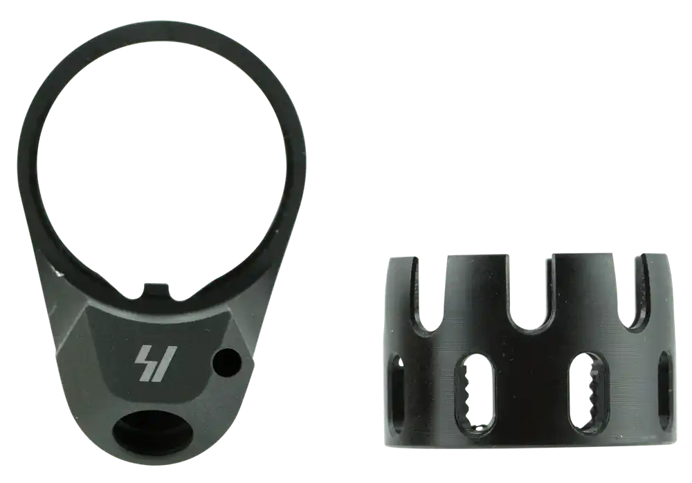 Strike AR Enhanced Castle Nut & Extended End Plate w/ Quick Detach Sling Mount ARECN&EEPBK