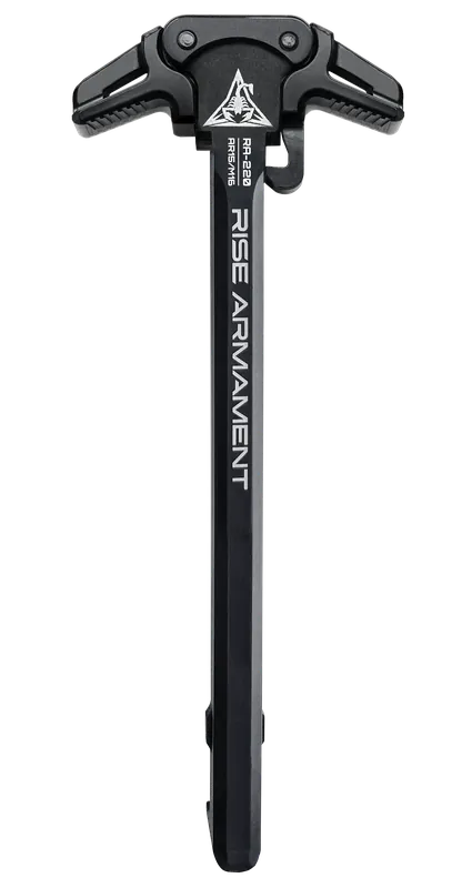 Rise Armament Ambidextrous AR-15 Charging Handle, Black Anodized Aluminum RA220BLK