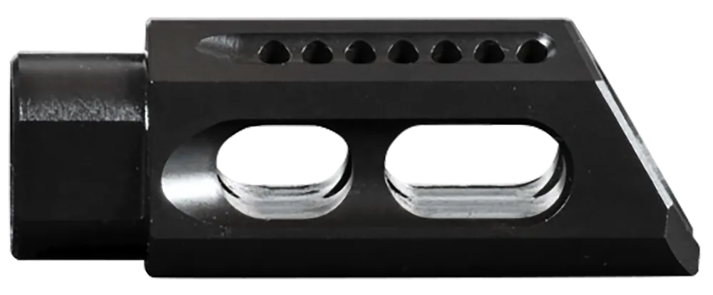 Yankee Hill Slant 5.56 Muzzle Brake & Compensator, 1/2-28 Threads, Melonite QPQ, 26MBA