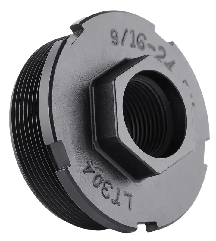 Dead Air HUB Direct Thread Suppressor Mount 1/2x28, 4140 HT Steel, QPQ Black Nitride LT301