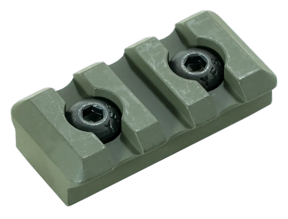Timber Creek Outdoors M-LOK 3-Slot Picatinny Rail Section, OD Green Aluminum, M3SPROD