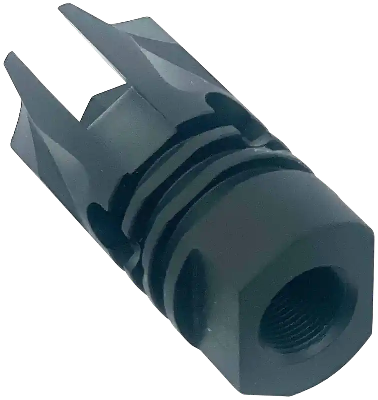 LBE Unlimited AR-15 REV Flash Hider for 5.56 NATO/.223 Rem, 1/2-28 Threads, Matte Black ARFHREV