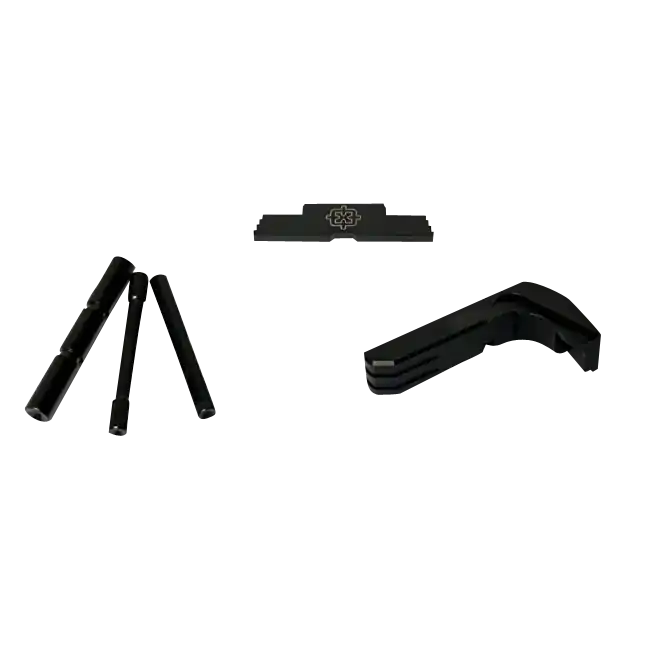 Cross Armory Glock Gen4 3-Piece Extended Control Kit, Steel/Aluminum Black CRG4OKBK