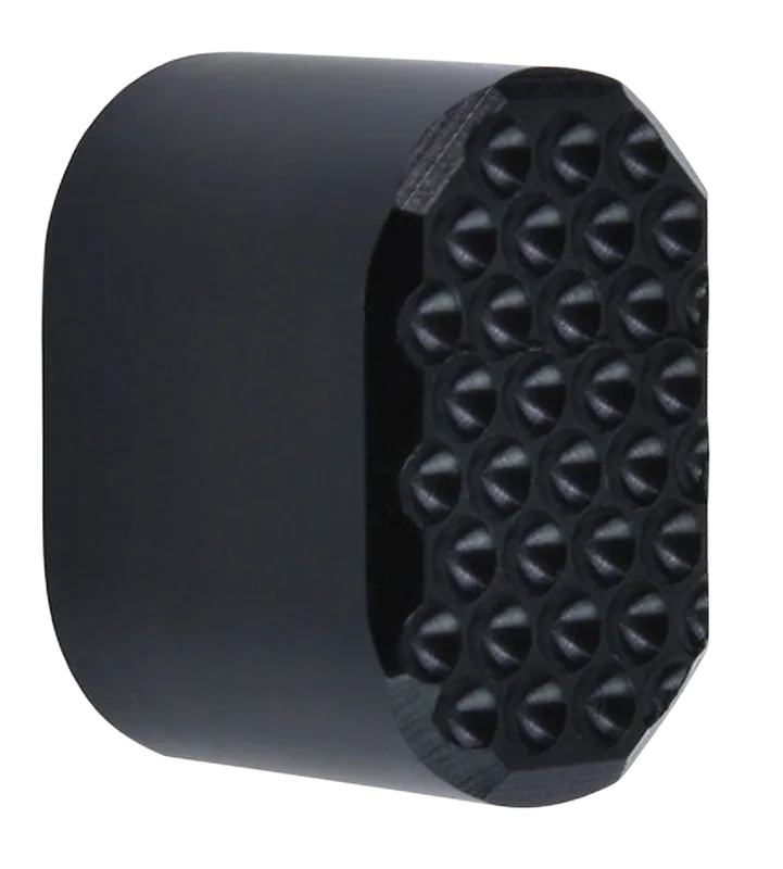 PHASE 5 WEAPON SYSTEMS Dimpled Magazine Release Button, 6061-T6 Aluminum Black Anodized PMRBLKDIMPLED