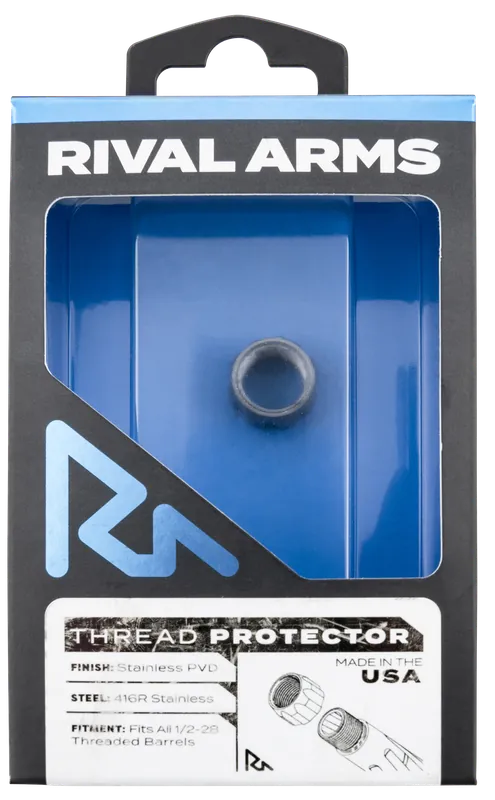 Rival Arms 9mm Thread Protector, 416R Stainless Steel PVD Finish, 1/2"-28 TPI RARA300001D