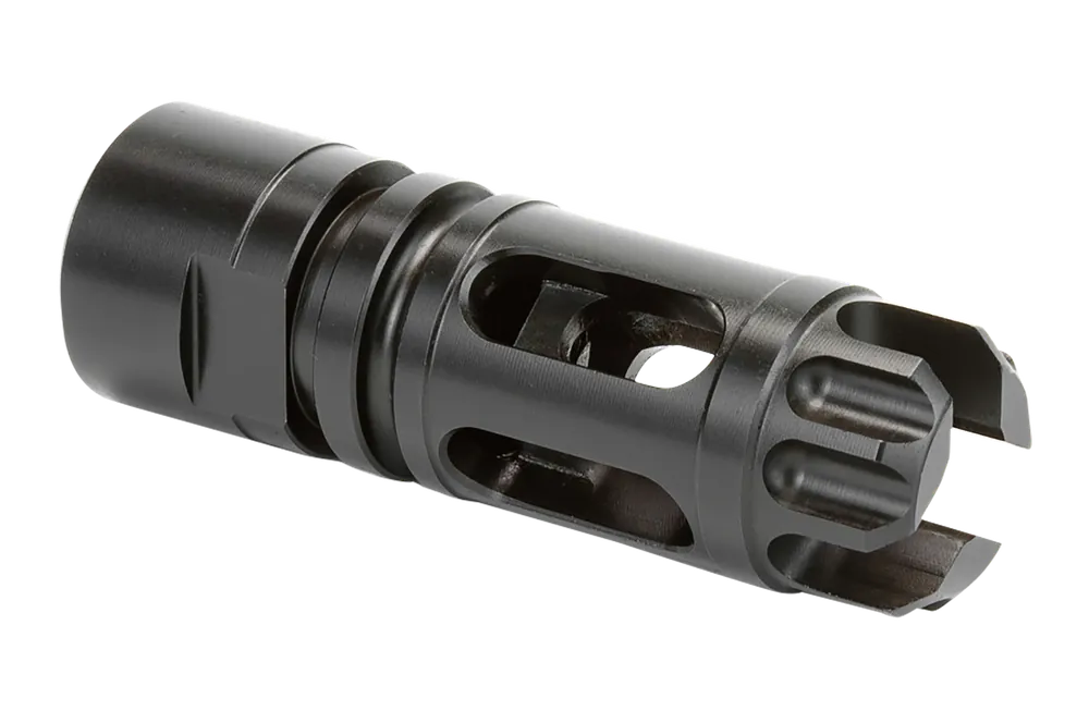 Griffin Armament Gate-LOK Flash Comp 7.62mm 5/8x24 17-4 Stainless Black Oxide XHP762FCM