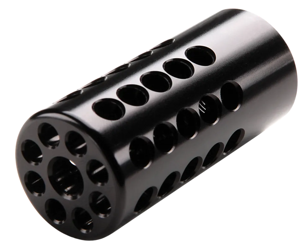 Tactical Solutions X-Ring 10/22 Compensator, 1/2x28 Threads, .920in OD, Gloss Black 1022CMPBLK