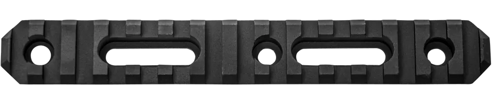GrovTec US Inc 6 in 15-Slot MIL-STD-1913 Picatinny KeyMod Rail Section, Black Anodized GTSW191