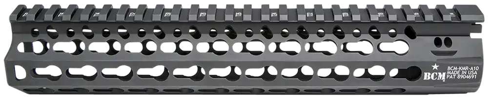 Bravo KMR Alpha AR-15 Free-Float KeyMod Handguard 10in Black Anodized Aluminum KMRA10556BK
