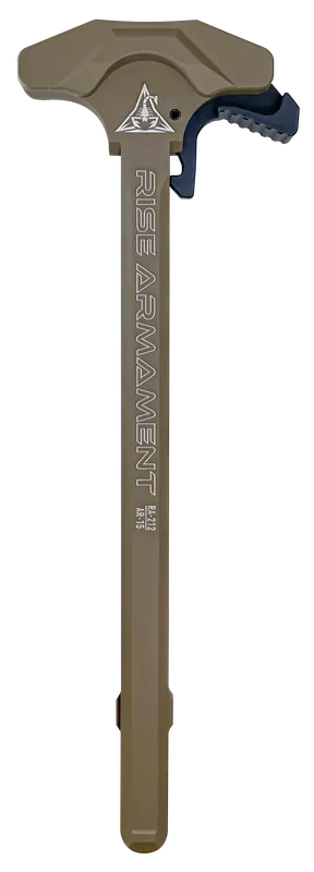 Rise Armament AR-15 Extended Latch Charging Handle, 7075-T6 Aluminum Flat Dark Earth RA212FDE