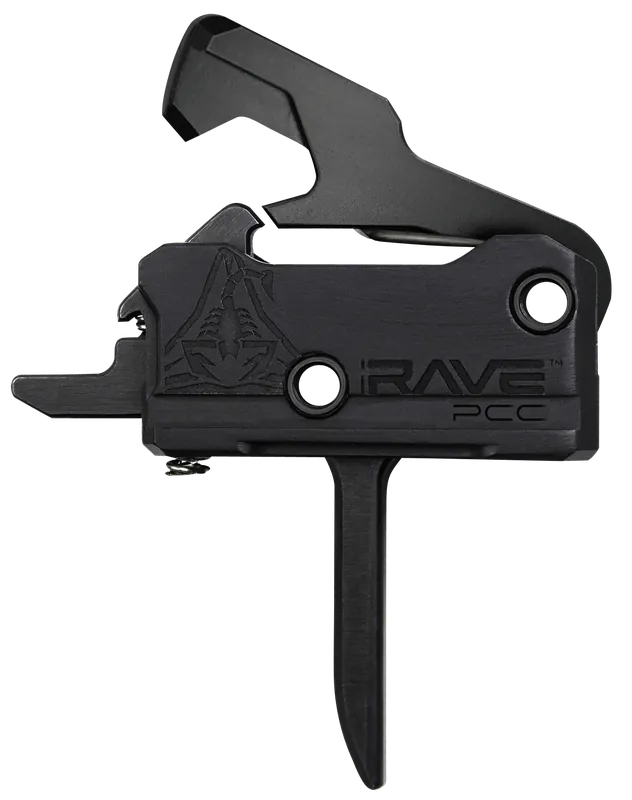 Rise Armament Rave PCC Flat Single-Stage Drop-In Trigger, 3.5 lb Pull, Black Nitride T017FPCCBLK