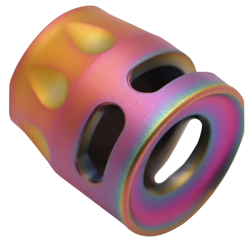 True Precision S-Type Micro Compensator, Spectrum PVD 416R Stainless 1/2x28 for 9mm/380 TPSMICROS