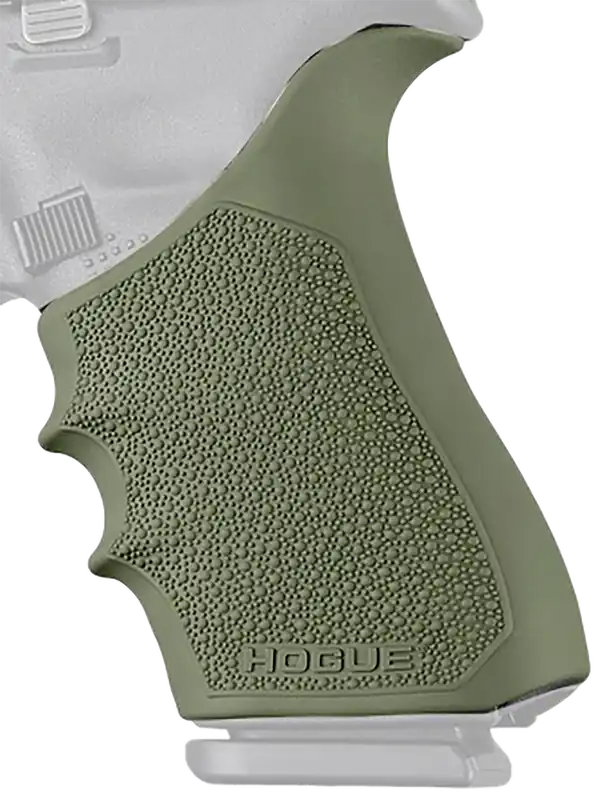 Hogue HandAll Beavertail Grip Sleeve, Olive Drab Green Rubber Thermoplastic Elastomer 17021